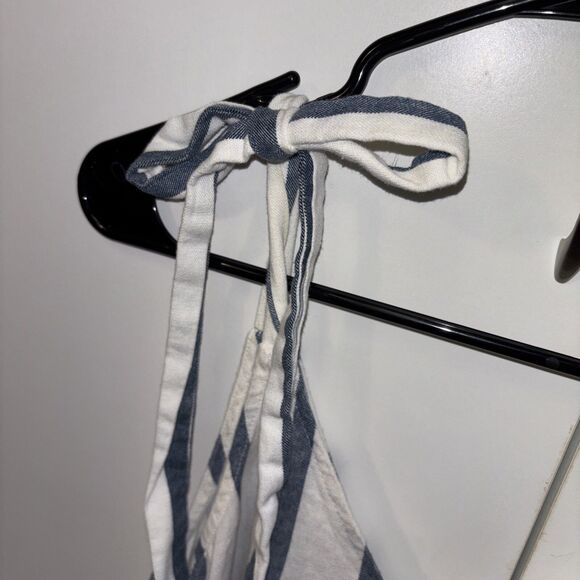 Ivy Street Women Jumpsuit Linen Rayon Romper L Wide Leg Beach Boho Sleeveless - Picture 2 of 8